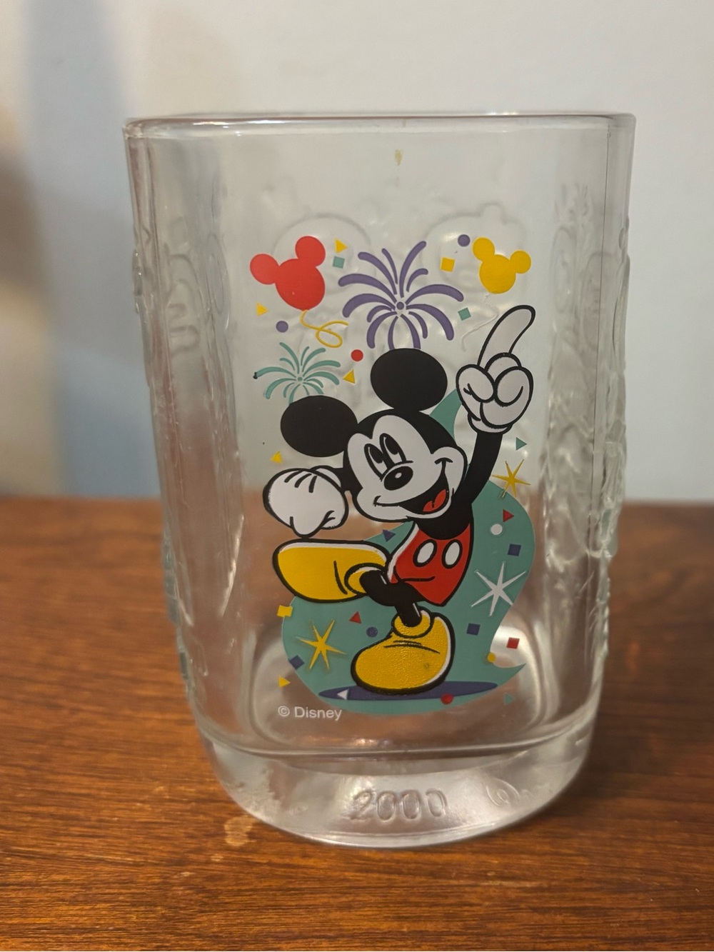Vintage McDonalds 2000 Walt Disney World Celebration Glass Magic Kingdom MICKEY